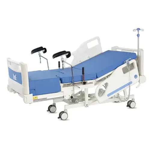 Electric obstetric delivery hospital bed